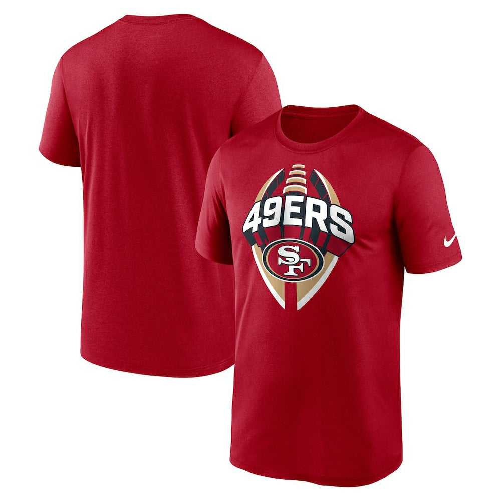 San Francisco 49ers Big & Tall Primetime Legend Icon Performance T-Shirt - Scarlet | Nike for sale