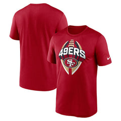 San Francisco 49ers Big & Tall Primetime Legend Icon Performance T-Shirt - Scarlet | Nike for sale