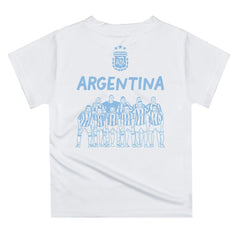 Argentina National Team Vive La Fete Youth Impressions Artwork Icons T-Shirt - White shop