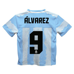 Julián Álvarez Argentina National Team Vive La Fete Football Jersey - Light Blue discount