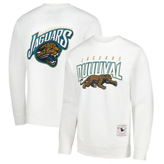 Jacksonville Jaguars Duval Classic Logos Pullover Sweatshirt - White discount