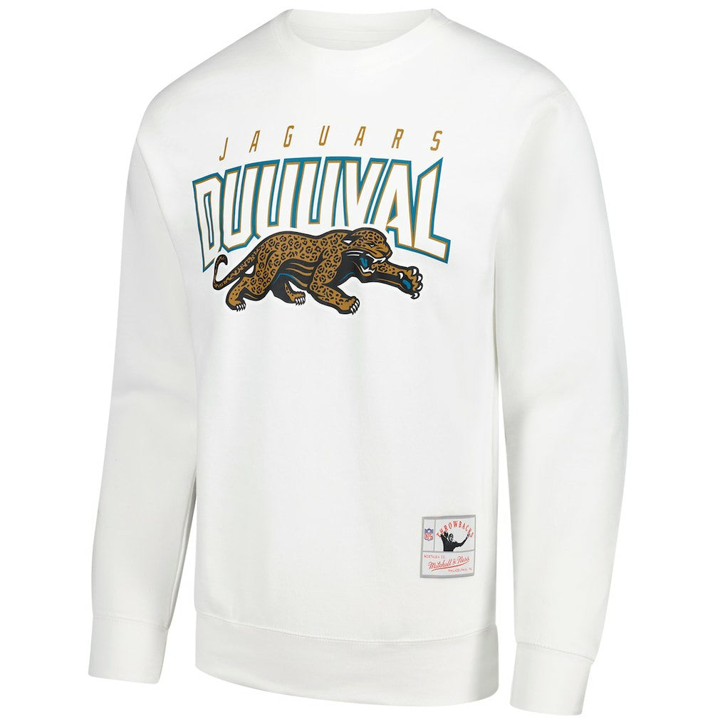 Jacksonville Jaguars Duval Classic Logos Pullover Sweatshirt - White discount