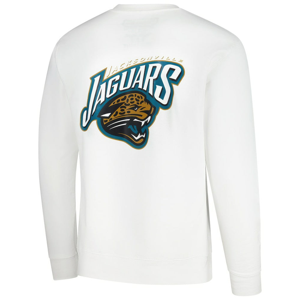 Jacksonville Jaguars Duval Classic Logos Pullover Sweatshirt - White discount