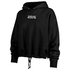 Tampa Bay Rays Women's City Connect Venice Cropped Pullover Hoodie - Black | 47 brand