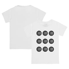Chicago Cubs Tiny Turnip Youth Logo Grid T-Shirt - White