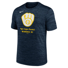 Milwaukee Brewers Velocity Dri-FIT T-Shirt - Navy | Nike