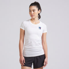 New York Rangers lululemon Women's Swiftly Tech Short-Sleeve Shirt 2.0 White