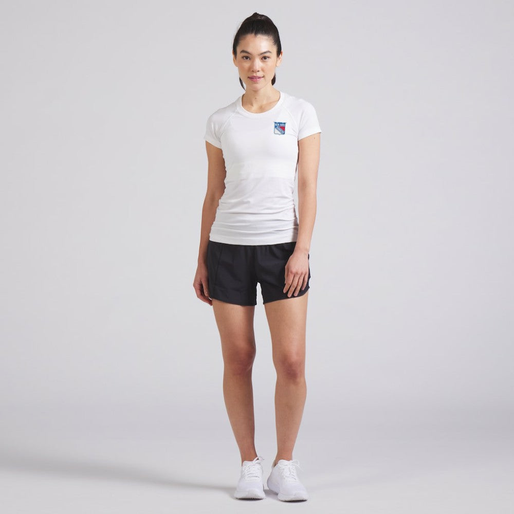 New York Rangers lululemon Women's Swiftly Tech Short-Sleeve Shirt 2.0 White