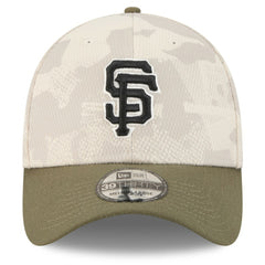 San Francisco Giants 2025 Armed Forces Day 39THIRTY Flex Hat - Light Beige/Olive | New Era