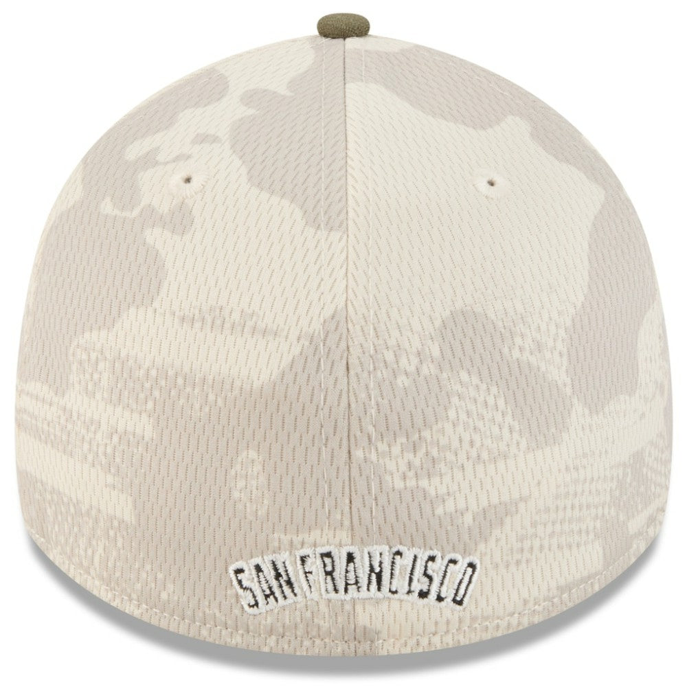 San Francisco Giants 2025 Armed Forces Day 39THIRTY Flex Hat - Light Beige/Olive | New Era