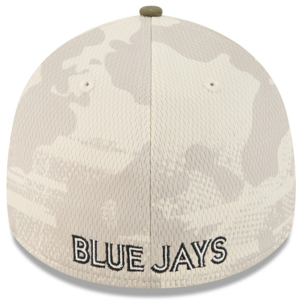 Toronto Blue Jays 2025 Armed Forces Day 39THIRTY Flex Hat - Light Beige/Olive | New Era