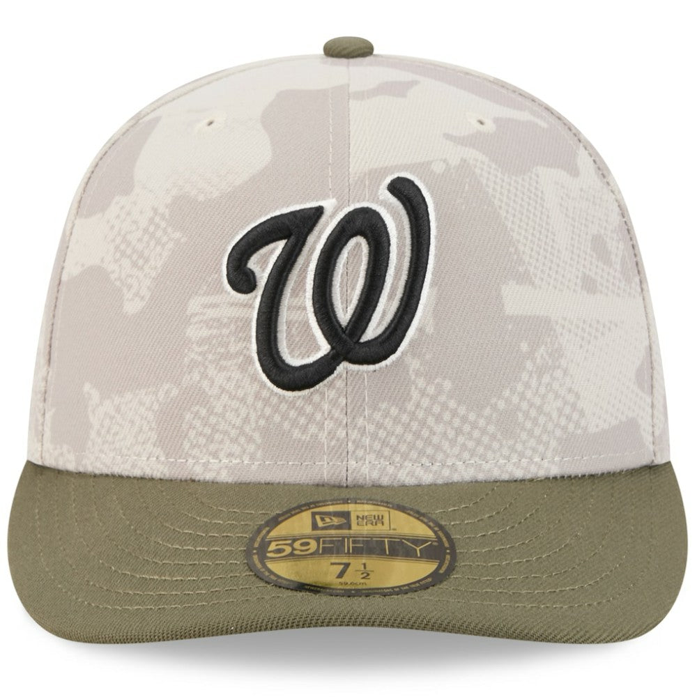 Washington Nationals 2025 Armed Forces Day 59FIFTY Fitted Hat - Light Beige/Olive | New Era
