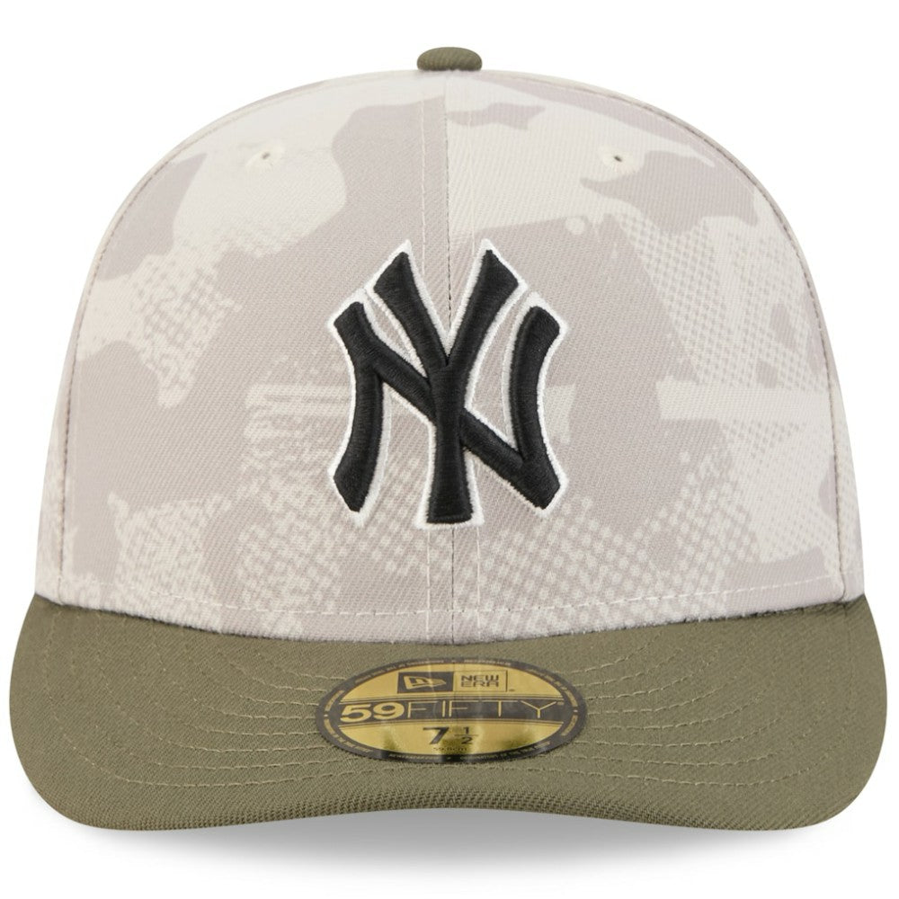 New York Yankees 2025 Armed Forces Day 59FIFTY Fitted Hat - Light Beige/Olive | New Era