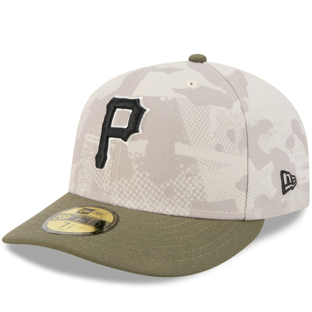 Pittsburgh Pirates 2025 Armed Forces Day 59FIFTY Fitted Hat - Light Beige/Olive | New Era