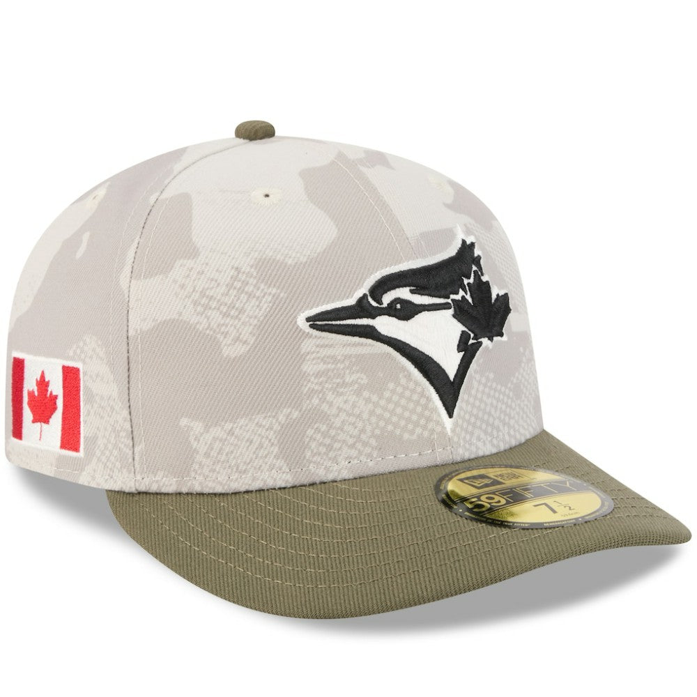 Toronto Blue Jays 2025 Armed Forces Day 59FIFTY Fitted Hat - Light Beige/Olive | New Era
