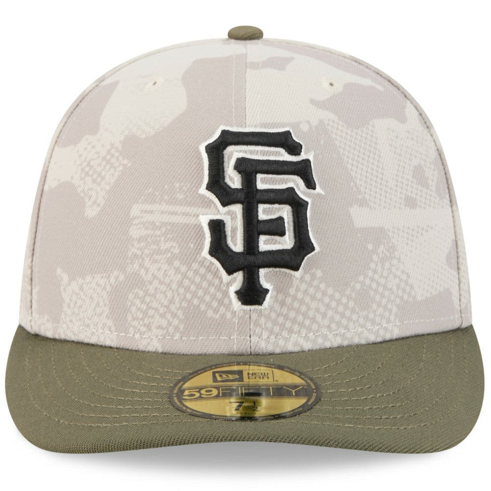 San Francisco Giants 2025 Armed Forces Day 59FIFTY Fitted Hat - Light Beige/Olive | New Era