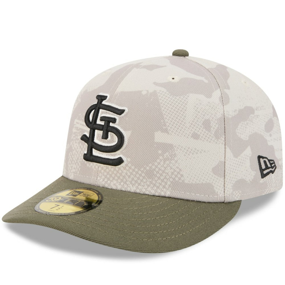 St. Louis Cardinals 2025 Armed Forces Day 59FIFTY Fitted Hat - Light Beige/Olive | New Era