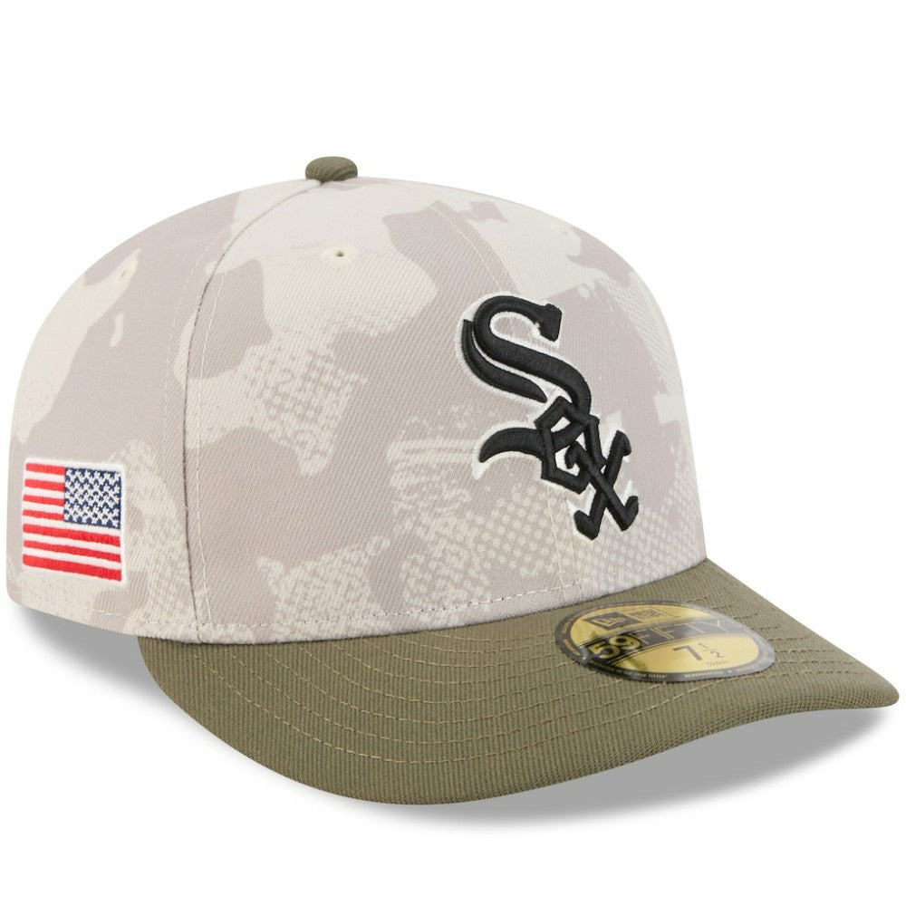 Chicago White Sox 2025 Armed Forces Day 59FIFTY Fitted Hat - Light Beige/Olive | New Era