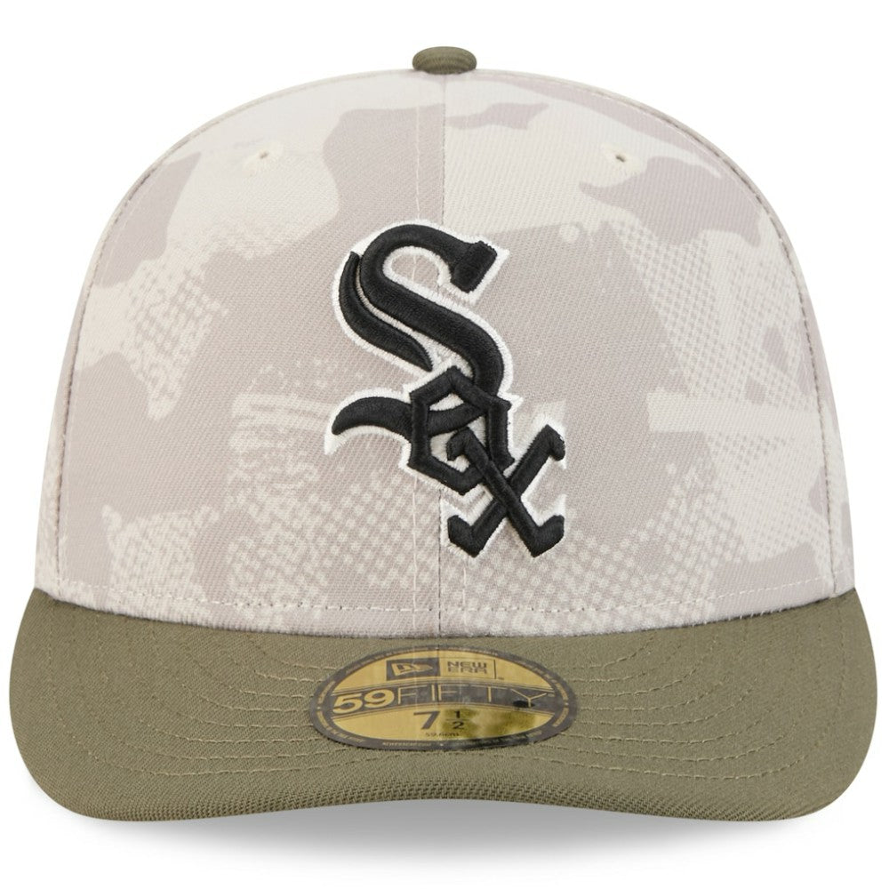 Chicago White Sox 2025 Armed Forces Day 59FIFTY Fitted Hat - Light Beige/Olive | New Era