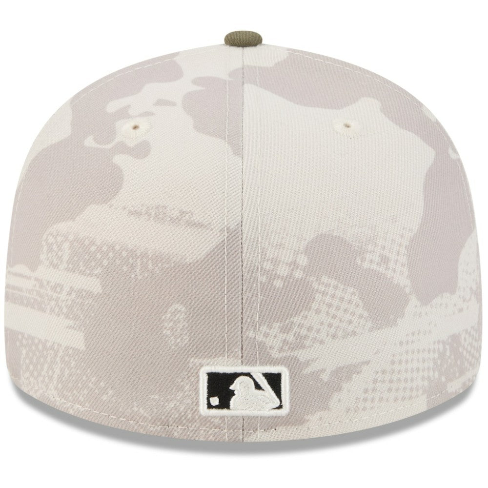 Boston Red Sox 2025 Armed Forces Day 59FIFTY Fitted Hat - Light Beige/Olive | New Era