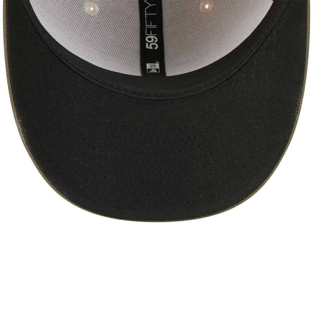 Los Angeles Angels 2025 Armed Forces Day 59FIFTY Fitted Hat - Light Beige/Olive | New Era