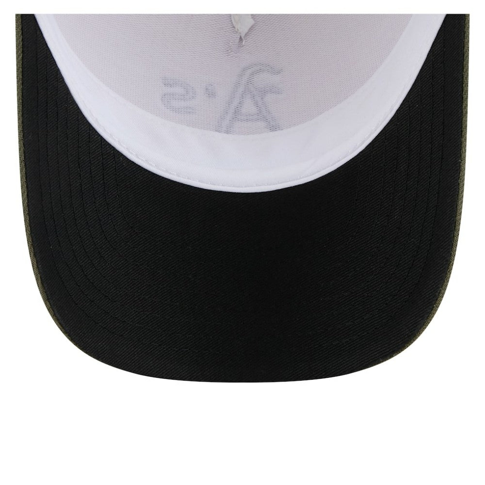 Athletics 2025 Armed Forces Day 9FORTY M-Crown A-Frame Adjustable Hat - Light Beige/Olive | New Era