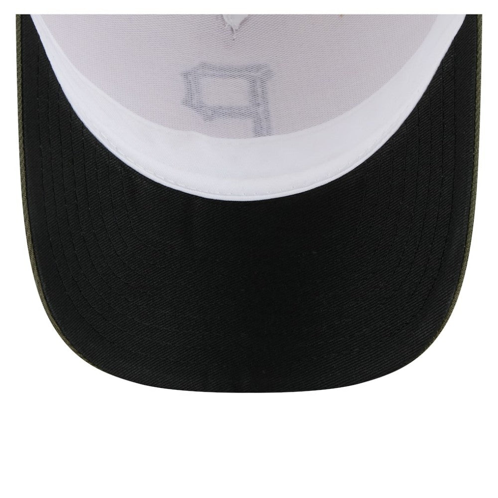 Pittsburgh Pirates 2025 Armed Forces Day 9FORTY M-Crown A-Frame Adjustable Hat - Light Beige/Olive | New Era