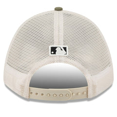 Tampa Bay Rays 2025 Armed Forces Day 9FORTY M-Crown A-Frame Adjustable Hat - Light Beige/Olive | New Era