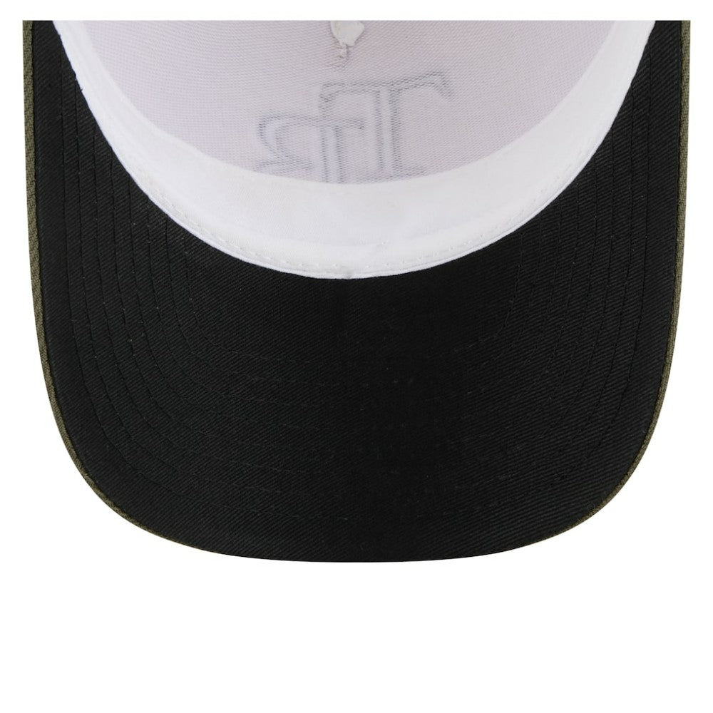 Tampa Bay Rays 2025 Armed Forces Day 9FORTY M-Crown A-Frame Adjustable Hat - Light Beige/Olive | New Era