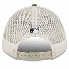 Colorado Rockies 2025 Armed Forces Day 9FORTY M-Crown A-Frame Adjustable Hat - Light Beige/Olive | New Era