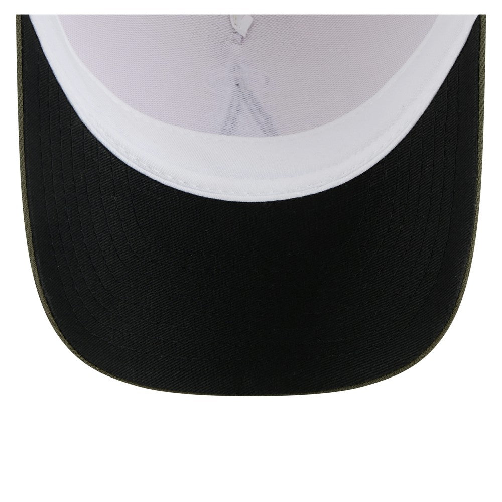 Los Angeles Angels 2025 Armed Forces Day 9FORTY M-Crown A-Frame Adjustable Hat - Light Beige/Olive | New Era