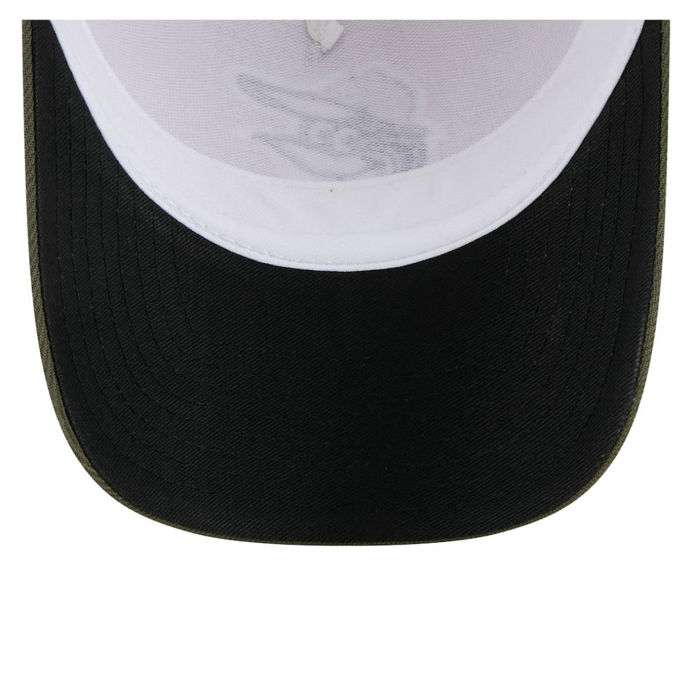 Baltimore Orioles 2025 Armed Forces Day 9FORTY M-Crown A-Frame Adjustable Hat - Light Beige/Olive | New Era
