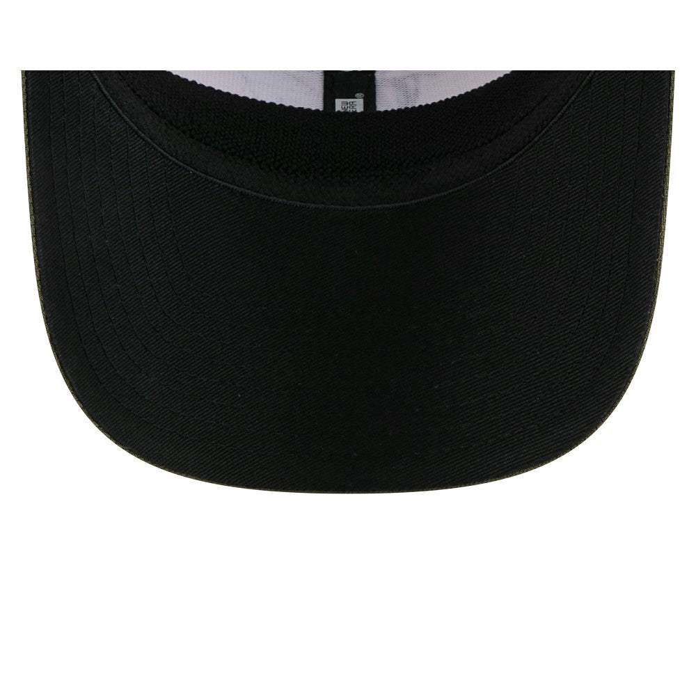 Miami Marlins 2025 Armed Forces Day 9SEVENTY Stretch-Snap Hat - Light Beige/Olive | New Era