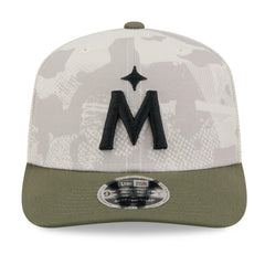 Minnesota Twins 2025 Armed Forces Day 9SEVENTY Stretch-Snap Hat - Light Beige/Olive | New Era