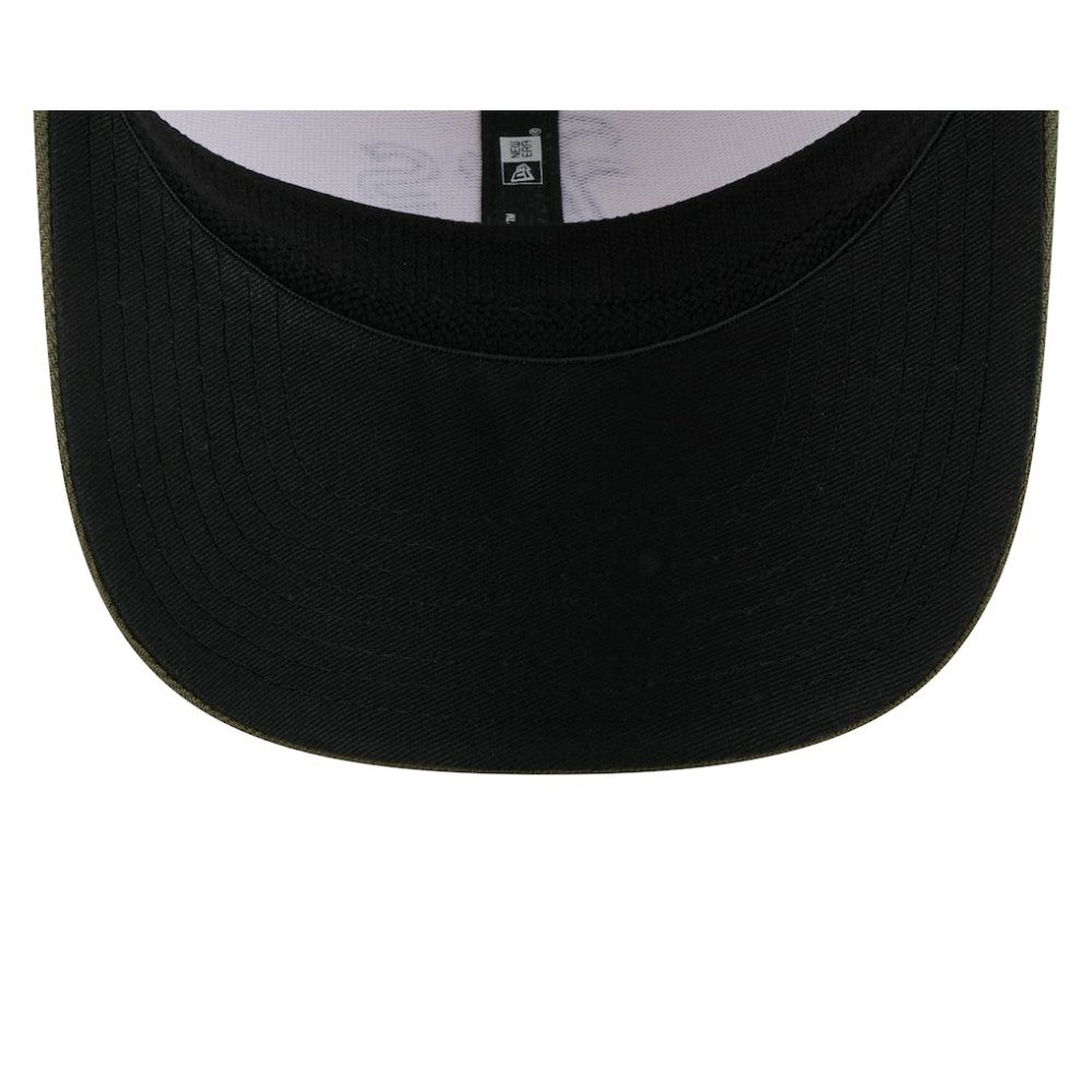 Athletics 2025 Armed Forces Day 9SEVENTY Stretch-Snap Hat - Light Beige/Olive | New Era