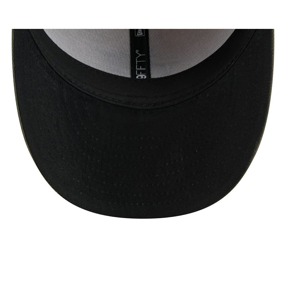 Miami Marlins 2025 Armed Forces Day Low Profile 59FIFTY Fitted Hat - Light Beige/Olive | New Era