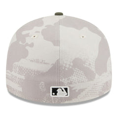 Minnesota Twins 2025 Armed Forces Day Low Profile 59FIFTY Fitted Hat - Light Beige/Olive | New Era