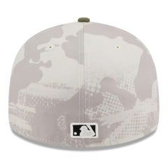 Tampa Bay Rays 2025 Armed Forces Day Low Profile 59FIFTY Fitted Hat - Light Beige/Olive | New Era