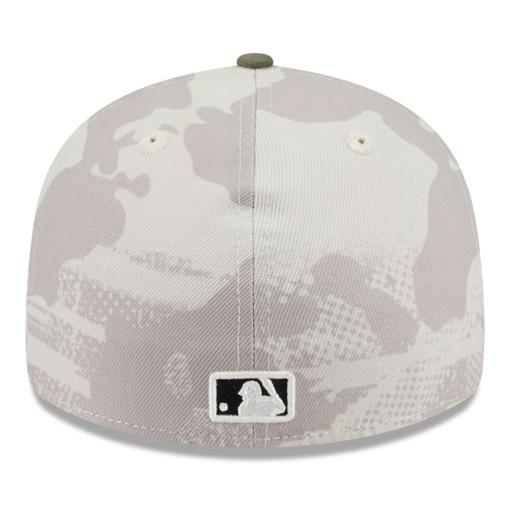Baltimore Orioles 2025 Armed Forces Day Low Profile 59FIFTY Fitted Hat - Light Beige/Olive | New Era