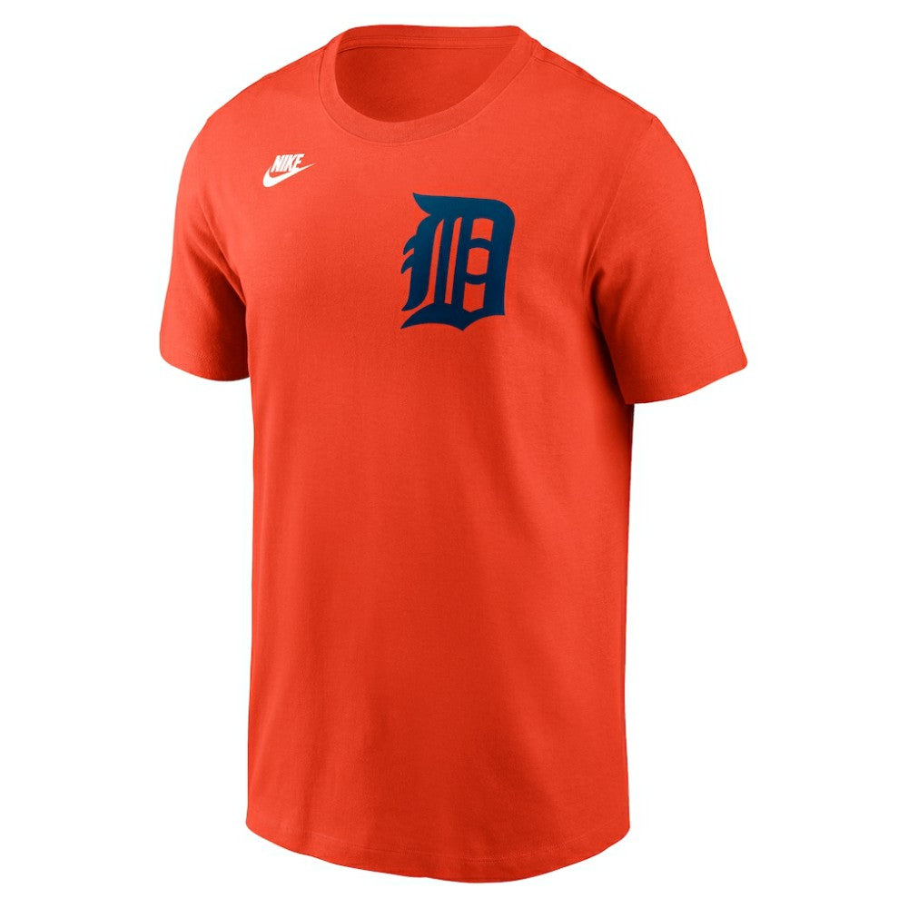 Detroit Tigers Cooperstown Collection Wordmark T-Shirt - Orange | Nike