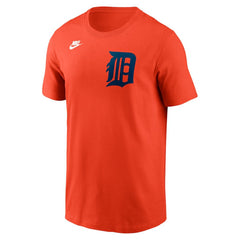 Detroit Tigers Cooperstown Collection Wordmark T-Shirt - Orange | Nike