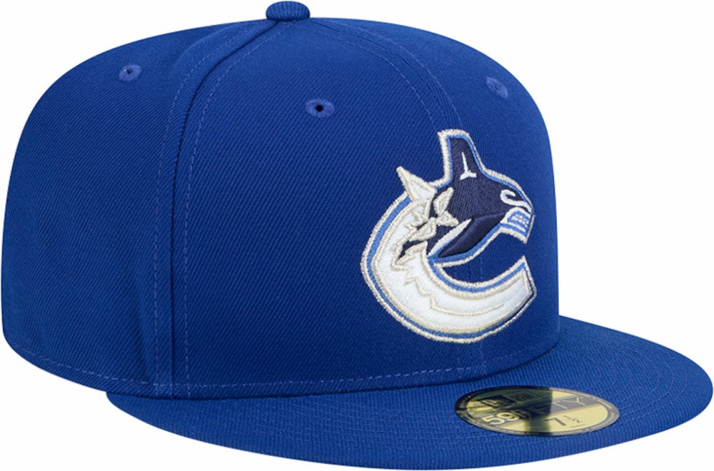 Vancouver Canucks New Era Core 59FIFTY Fitted Hat Blue