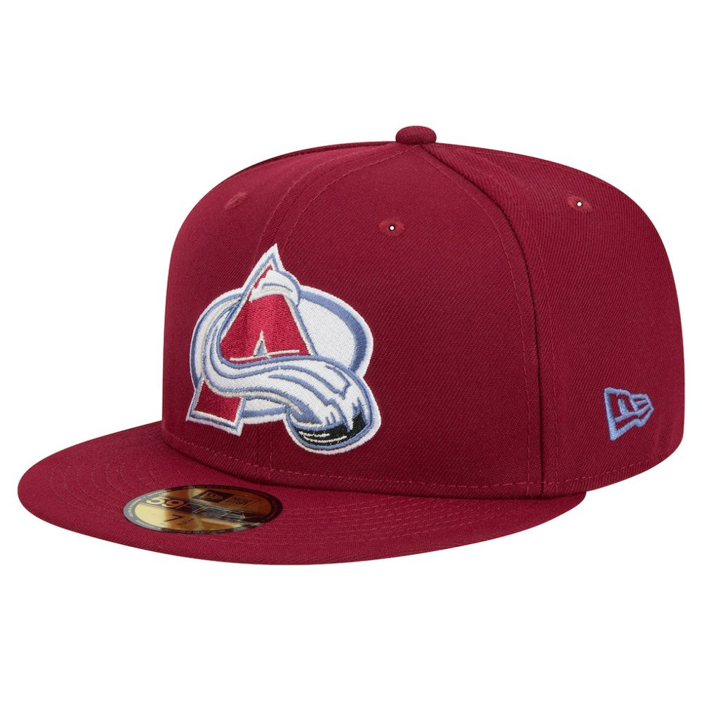 Colorado Avalanche New Era Core 59FIFTY Fitted Hat Burgundy