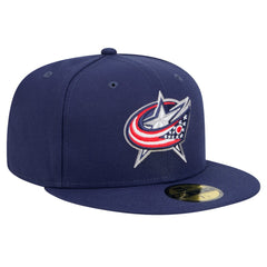 Columbus Blue Jackets New Era Core 59FIFTY Fitted Hat Navy