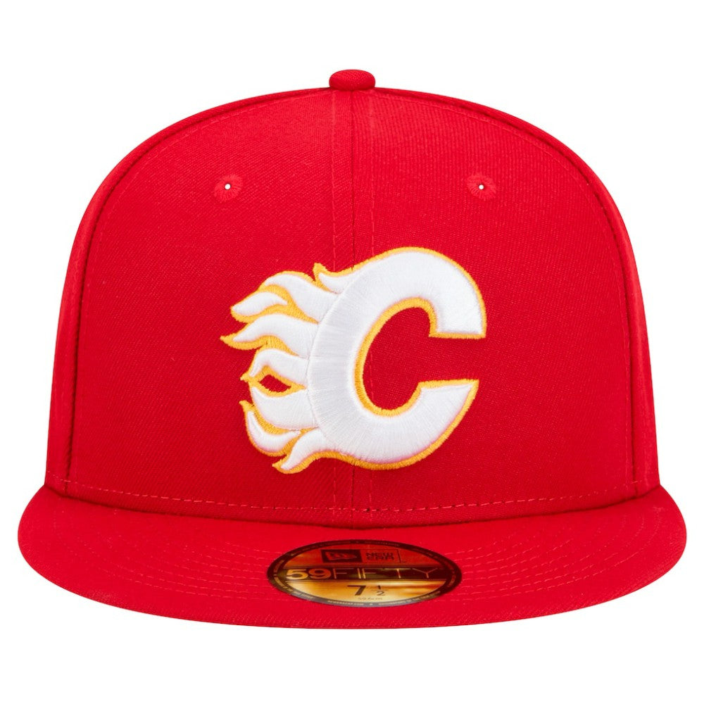 Calgary Flames New Era Core 59FIFTY Fitted Hat Red