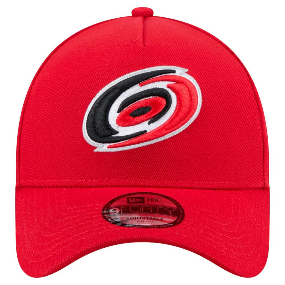 Carolina Hurricanes New Era Core A-Frame 9FORTY Adjustable Hat Red