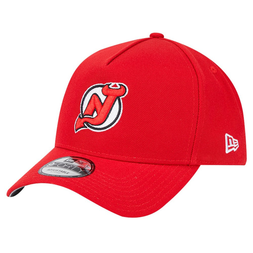 New Jersey Devils New Era Core A-Frame 9FORTY Adjustable Hat Red