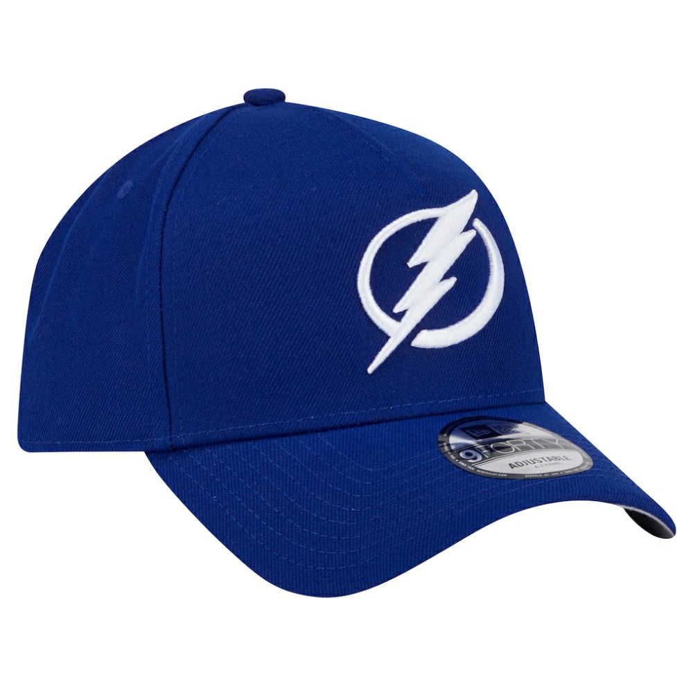 Tampa Bay Lightning New Era Core A-Frame 9FORTY Adjustable Hat Blue