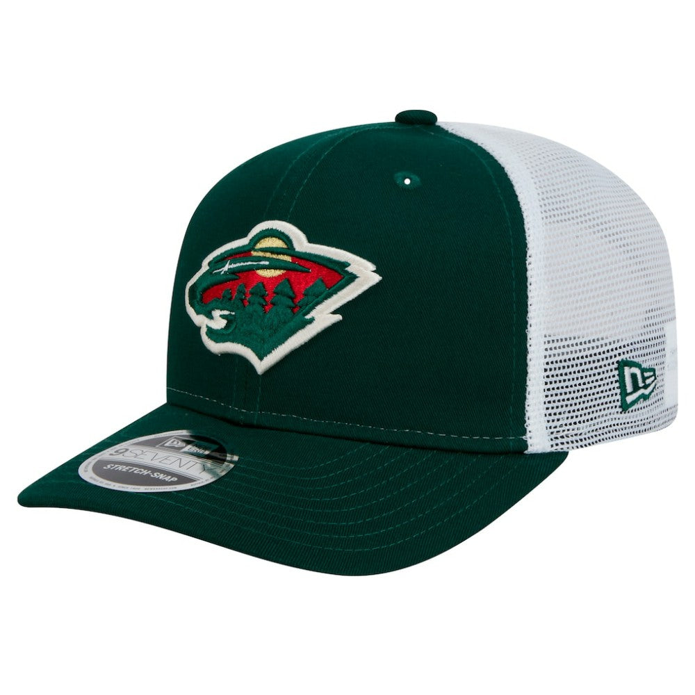 Minnesota Wild New Era Core Trucker 9SEVENTY Stretch-Snap Hat Green