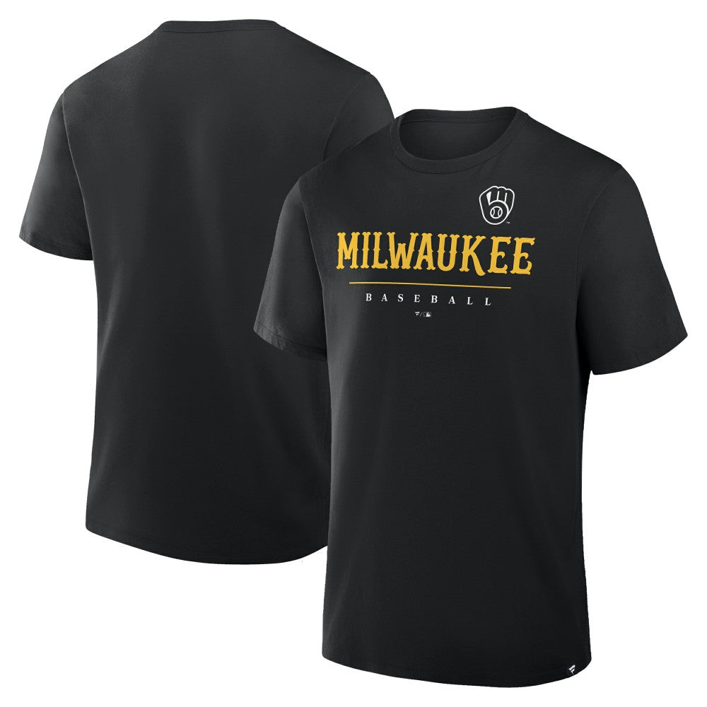 Milwaukee Brewers Color Pop Legacy Clubhouse T-Shirt - Black